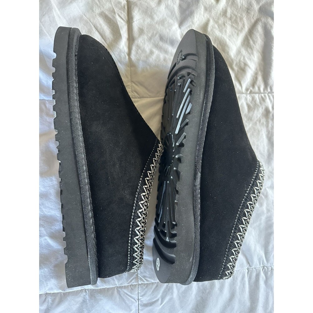Women’s Black Suede Cozy Clogs Slip-On Slipper Shoes Size 9 - Picture 5 of 7